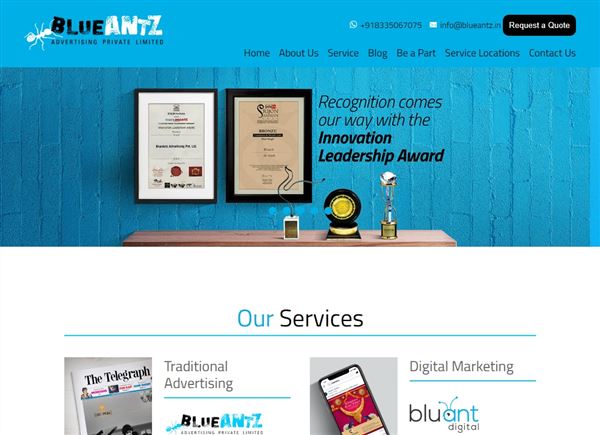 Blueantz Advertising Pvt. Ltd. | Creative Advertising & Digital Marketing Agency Kolkata | SEO | Social Media Marketing | PPC